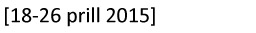 [2015년 4월 18일~26일]